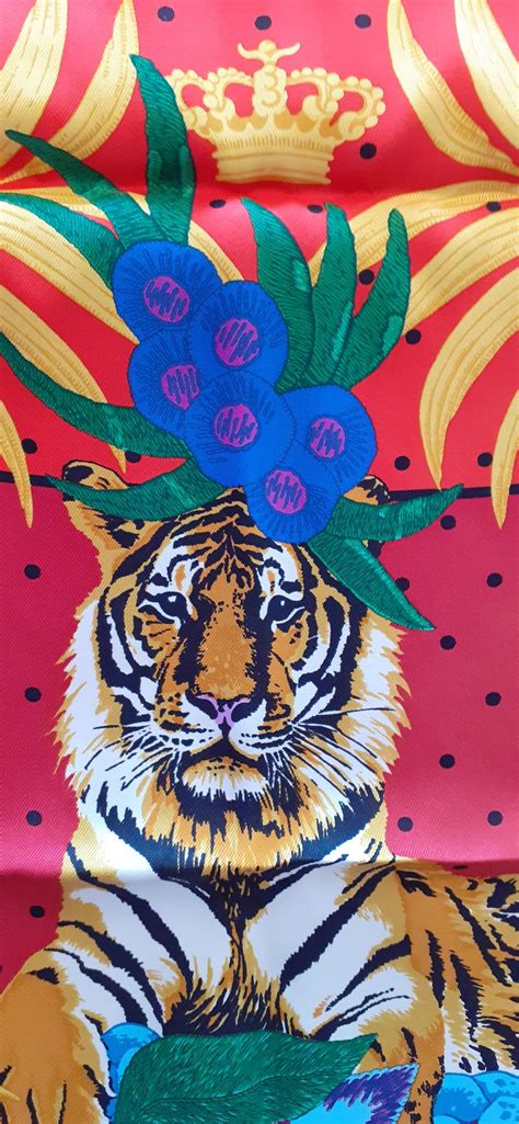 tigre royal hermes|Tigre Royal Fleuri scarf 70 .